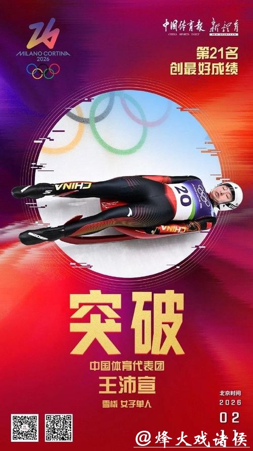 王沛宣获得女子单人雪橇第21名 创中国选手最好成绩 王沛宣获得女子单人雪橇第21名 创中国选手最好成绩